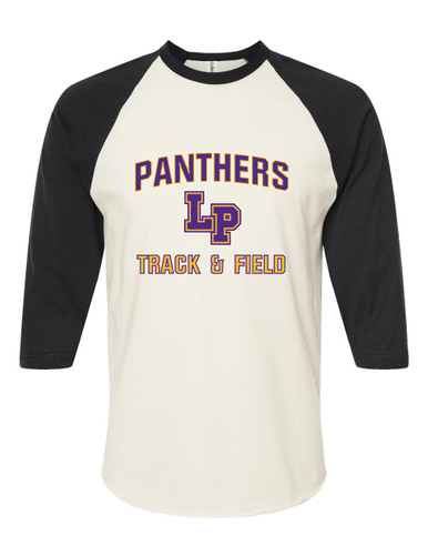 Lufkin Panthers LP Script Track & Field Men's Baseball T-Shirt