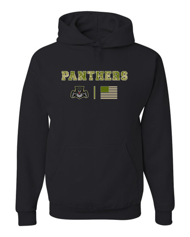 Bruton Panthers Camo Flag Men's Premium Hoodie