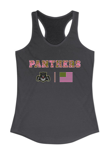 Bruton Panthers Pink Camo Flag Women's Tank Top