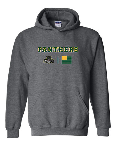 Bruton Panthers Team Colors Flag Men's Hoodie
