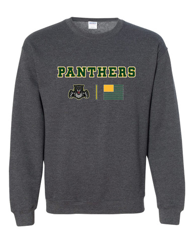 Bruton Panthers Team Colors Flag Men's Sweatshirt