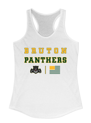 Bruton Panthers Spirit Flag Women's Tank Top