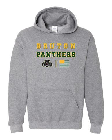 Bruton Panthers Spirit Flag Men's Hoodie