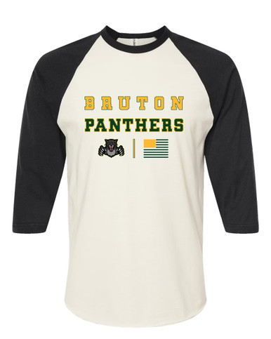 Bruton Panthers Spirit Flag Women's Baseball T-Shirt
