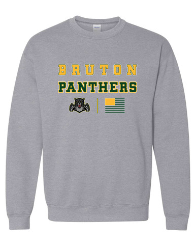 Bruton Panthers Spirit Flag Men's Sweatshirt
