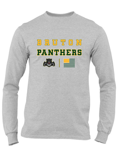 Bruton Panthers Spirit Flag Men's LS T-Shirt