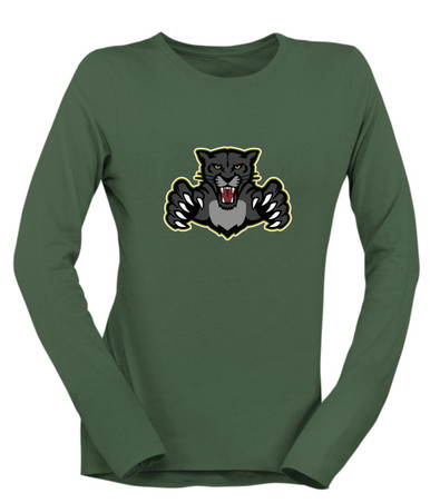 Bruton Panthers Mascot #1 Women's LS T-Shirt