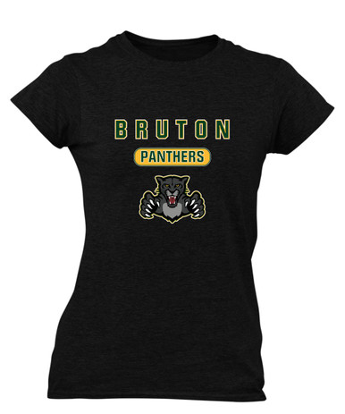 Bruton Panthers Mascot #3 Women's SS T-Shirt