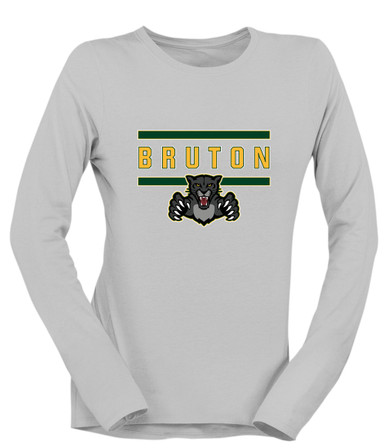 Bruton Panthers Mascot #4 Women's LS T-Shirt