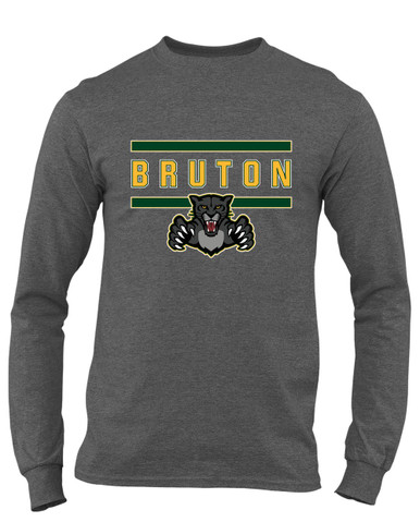 Bruton Panthers Mascot #4 Men's LS T-Shirt