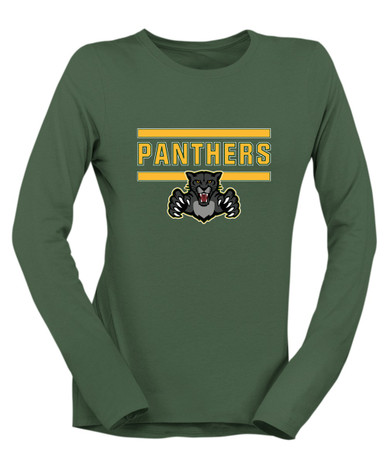 Bruton Panthers Mascot #5 Women's Premium LS T-Shirt