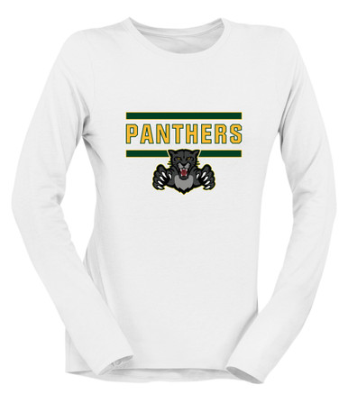 Bruton Panthers Mascot #5 Women's LS T-Shirt