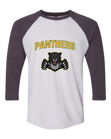 Bruton Panthers Mascot #6 Men's Baseball T-Shirt
