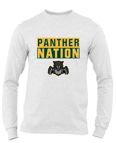 Bruton Panthers Nation #1 Men's LS T-Shirt