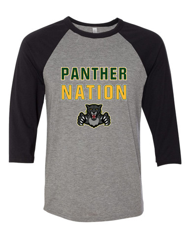 Bruton Panthers Nation #2 Women's Baseball T-Shirt