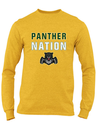 Bruton Panthers Nation #2 Men's LS T-Shirt
