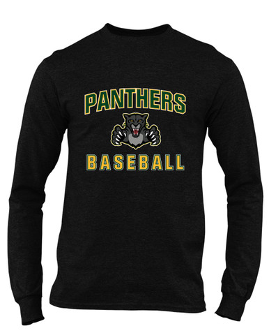 Bruton Panthers Baseball #1 Men's Premium LS T-Shirt