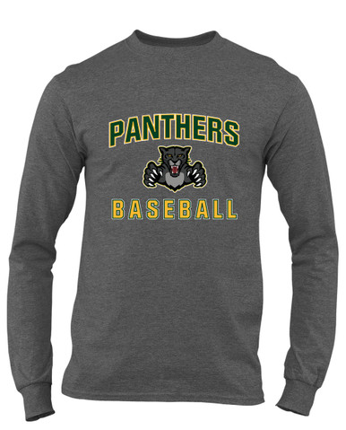 Bruton Panthers Baseball #1 Men's LS T-Shirt