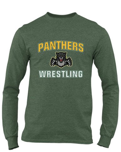 Bruton Panthers Wrestling Men's LS T-Shirt