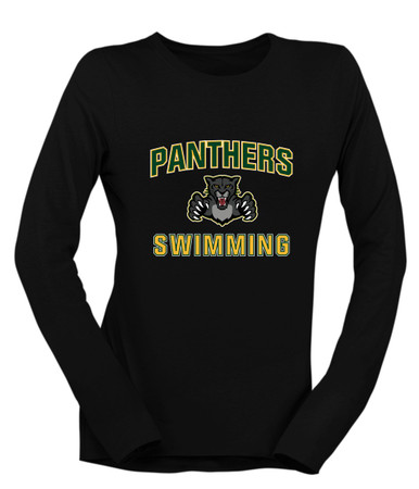 Bruton Panthers Swimming Women's LS T-Shirt