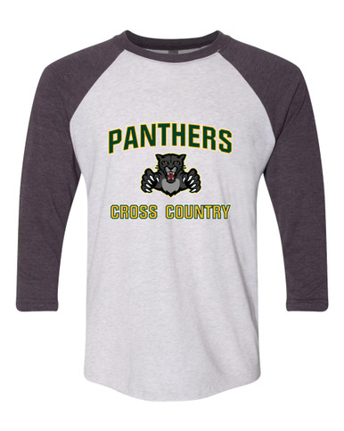 Bruton Panthers Cross Country Women's Baseball T-Shirt