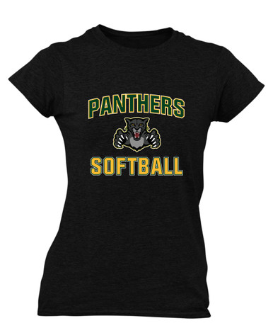 Bruton Panthers Softball #1 Women's SS T-Shirt