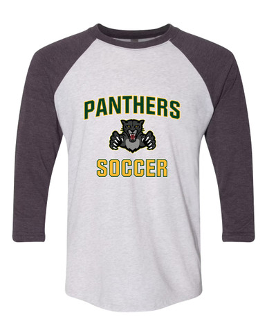 Bruton Panthers Soccer #1 Men's Baseball T-Shirt