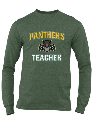 Bruton Panthers Teacher Men's LS T-Shirt