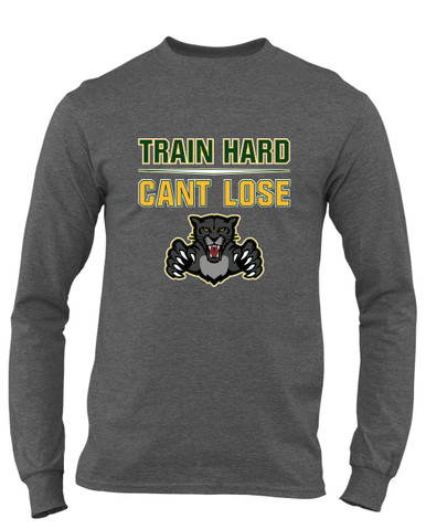 Bruton Panthers Train Hard, Can't Lose Men's LS T-Shirt