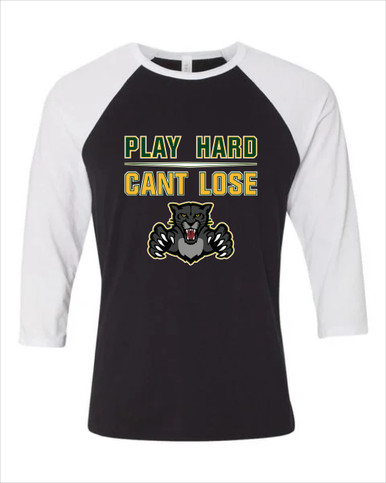 Bruton Panthers Play Hard, Can't Lose Men's Baseball T-Shirt