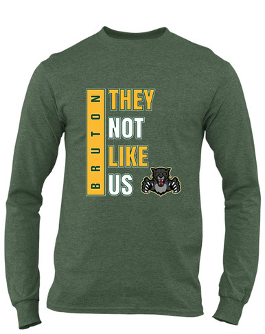 Bruton Panthers They Not Like Us #1 Men's LS T-Shirt