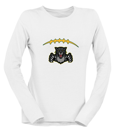 Bruton Panthers Football #2 Women's Premium LS T-Shirt