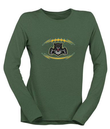 Bruton Panthers Football #3 Women's Premium LS T-Shirt