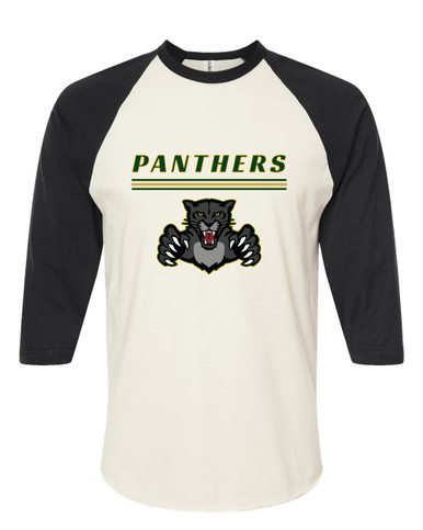 Bruton Panthers Mascot #8 Men's Baseball T-Shirt