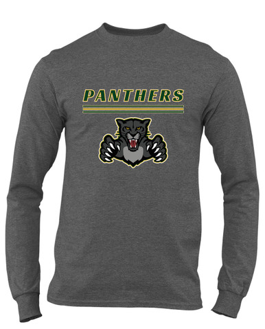 Bruton Panthers Mascot #8 Men's LS T-Shirt