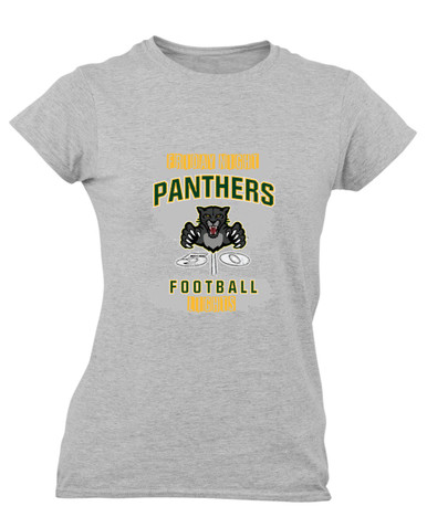 Bruton Panthers Football #6 Women's Premium SS T-Shirt