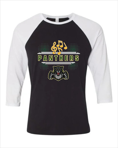 Bruton Panthers Band # 3 Women's Baseball T-Shirt