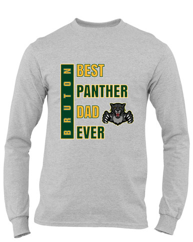 Bruton Panthers Best Panther Dad Men's LS T-Shirt