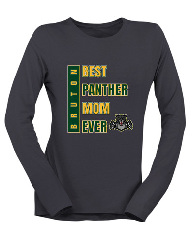 Bruton Panthers Best Panther Mom Women's LS T-Shirt