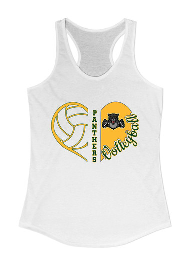 Bruton Panthers Heart Volleyball Women's Tank Top