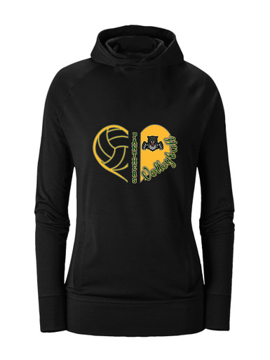 Bruton Panthers Heart Volleyball Women's Hoodie
