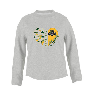 Bruton Panthers Heart Cheer Women's Sweatshirt
