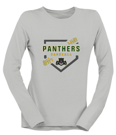 Bruton Panthers Baseball #2 Women's Premium LS T-Shirt