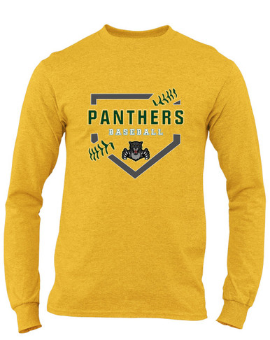 Bruton Panthers Baseball #2 Men's LS T-Shirt