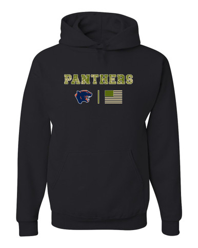 Oswego Panthers Camo Flag Men's Premium Hoodie