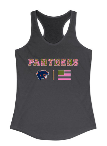 Oswego Panthers Pink Camo Flag Women's Tank Top