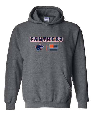 Oswego Panthers Team Colors Flag Men's Hoodie