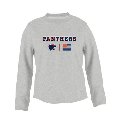 Oswego Panthers Team Colors Flag Women's Sweatshirt