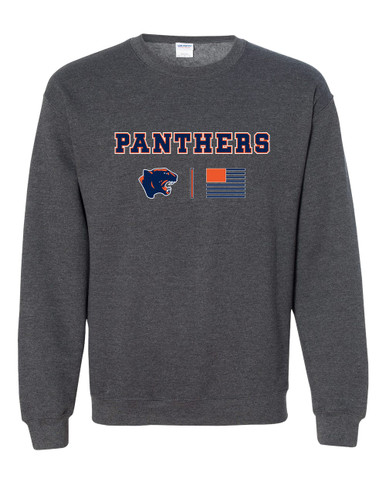 Oswego Panthers Team Colors Flag Men's Sweatshirt