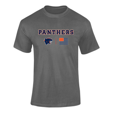 Oswego Panthers Team Colors Flag Men's Premium SS T-Shirt